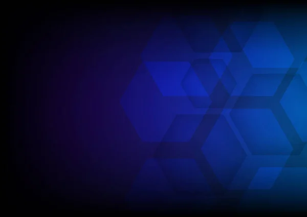 Abstrakt Kub Hexagon Form Bakgrund Begreppet Digital Teknik — Stock vektor
