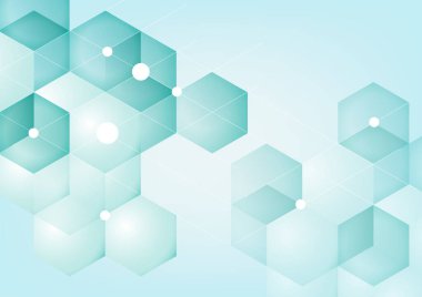 Soyut geometrik şekil arkaplanı. Dijital teknoloji kavramı