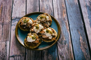 Sopitos, tipik bir Meksika yemeği. Sopa, Meksika yemeği..