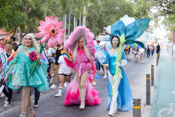 Colima, Colima. Meksika; 15 Haziran 2024: Eşcinsel Onur Yürüyüşü sırasında Drag Queen 'in Portresi.