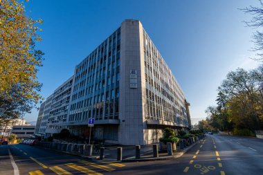 Cenevre, İsviçre - 16 Kasım 2024: Uluslararası Ticaret Merkezi 'nin (ITC), Dünya Ticaret Örgütü' nün (WTO) ve Birleşmiş Milletler 'in ortak ajansı