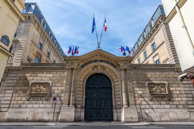 Paris, Fransa - 29 Mayıs 2025: Fransa Merkez Bankası, Avro Bölgesi üyesi bir ülke, Fransa Merkez Bankası 'na Giriş