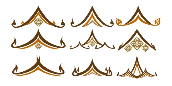 ロゴ要素 タイハウス — ストックベクタ