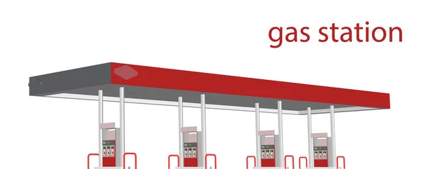 Cool Detaylı Vektör Modern Daire Tasarım Benzin İstasyonu Benzin İstasyonu Benzin İstasyonu Benzin İstasyonu ve Benzin İstasyonu