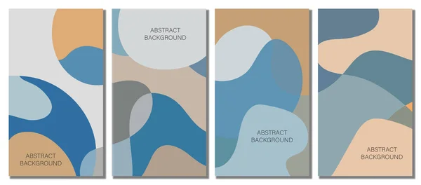 波状集合の背景 抽象的な背景 ベクターデザインイラスト — ストックベクタ