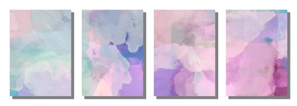 Abstrakte Aquarell Pinsel Hintergrund Hintergrund Setzen Vektordesign Illustration — Stockvektor