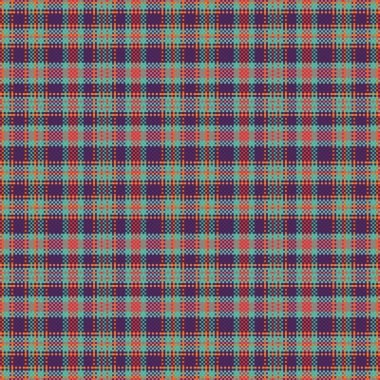 Tartan veya ekoseli retro renk deseni. Vektör illüstrasyon tasarımı.