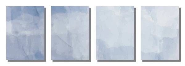 Абстрактний Фон Водного Кольору Пензля Встановити Тло Векторна Ілюстрація Дизайну — стоковий вектор