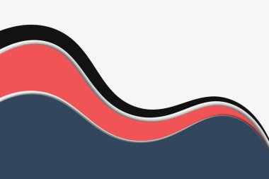Basit, dalgalı bir arka plan. Pankart için tasarım. Vektör tasarımı illüstrasyonu.