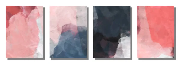 Abstrait Fond Pinceau Aquarelle Définir Fond Illustration Vectorielle — Image vectorielle
