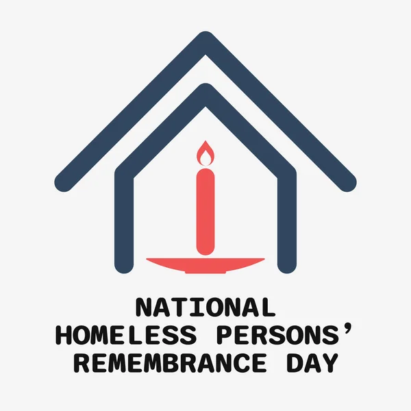 Národní Bezdomovci Pamětní Den Pozadí Obrázek Návrhu Vektoru — Stockový vektor