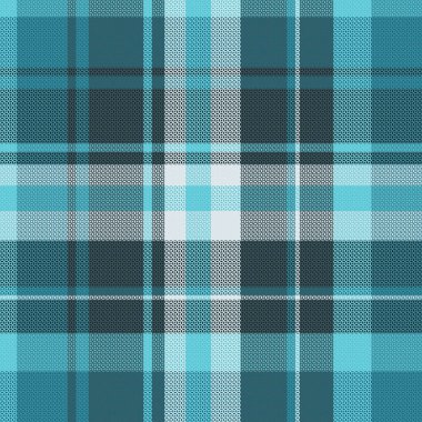 Gece Rengi desenli Tartan Ekoseli. Vektör illüstrasyonu.