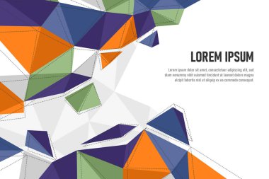 Abstract modern polygonal background. Vector illustration background.