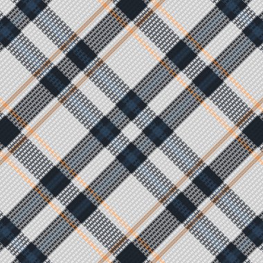 Gece Rengi desenli Tartan Ekoseli. Vektör illüstrasyonu.