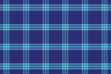 Gece Rengi desenli Tartan Ekoseli. Vektör illüstrasyonu.