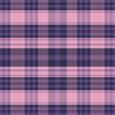 Gece Rengi desenli Tartan Ekoseli. Vektör illüstrasyonu.