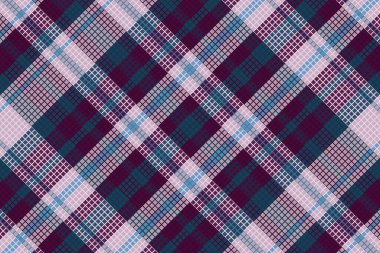 Gece Rengi desenli Tartan Ekoseli. Vektör illüstrasyonu.