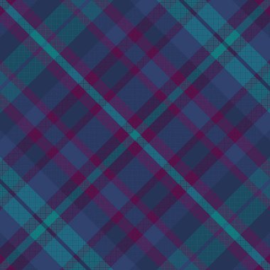 Gece Rengi desenli Tartan Ekoseli. Vektör illüstrasyonu.