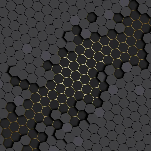 3D抽象蜂蜜梳子背景 矢量图解背景 — 图库矢量图片