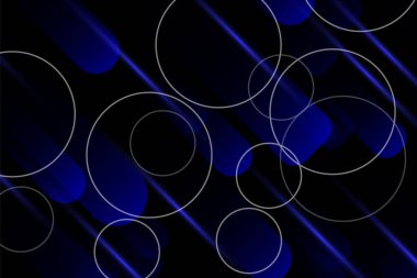 Mavi fütüristik yuvarlak şekilli arka plan. Vektör illüstrasyon arkaplanı.