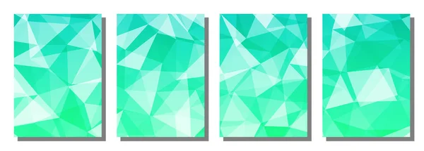 Abstract Polygon Background Set Background Vector Illustration Background — 스톡 벡터