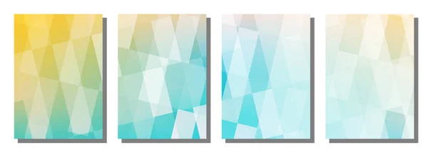 Abstract Polygon Background Set Background Vector Illustration Background — Vector de stock