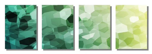 Abstract Polygon Background Set Background Vector Illustration Background — Stock Vector