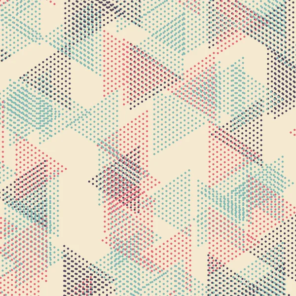 三角形のパターンの抽象円 ベクターイラスト背景 — ストックベクタ