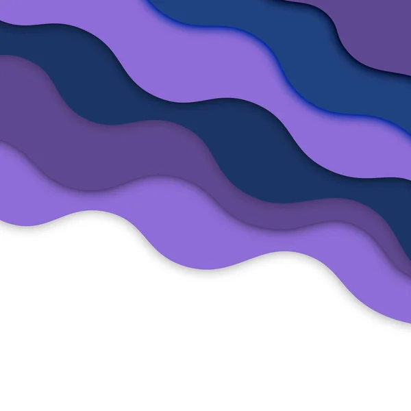 Forme Bleue Avec Fond Ombre Espace Blanc Pour Texte Illustration — Image vectorielle