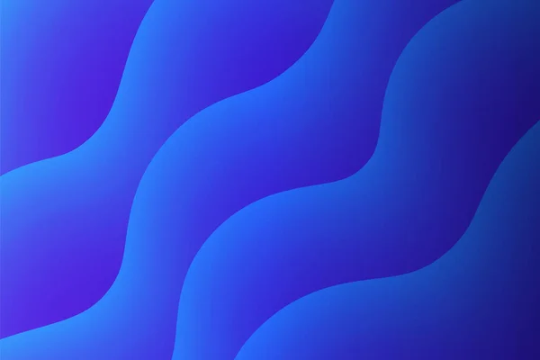 Gradient Vague Bleue Fond Fluide Illustration Vectorielle — Image vectorielle