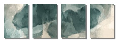 Abstract watercolor brush background. Vector illustration background.