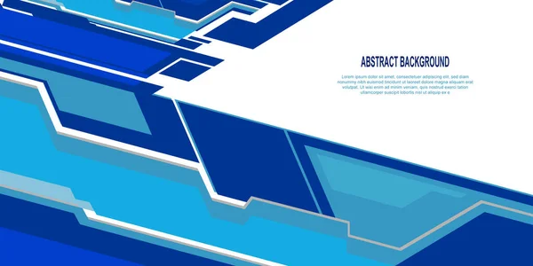 Blauw Futuristisch Witte Achtergrond Banner Achtergrond Vectorillustratie — Stockvector