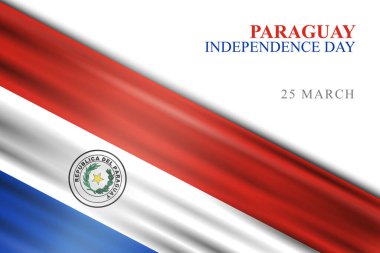 Paraguay Independence Day background. Federal Historical. Vector illustration. clipart