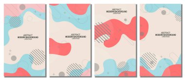 Soyut modern şablon seti arka planı. Soyut arkaplan.
