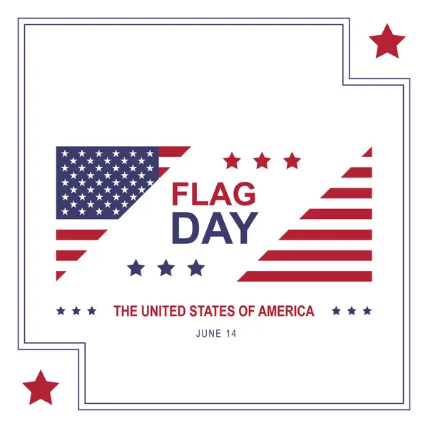 stock vector Flag day The United States of America. Vector illustration.