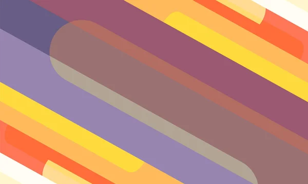カラフルな縞模様の背景 丸みを帯びた形 ベクターイラスト — ストックベクタ
