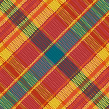Tartan Ekose desenli. Ekoseyi kontrol et. Vektör İllüstrasyonu.