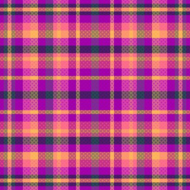 Tartan Ekose desenli. Ekoseyi kontrol et. Vektör İllüstrasyonu.