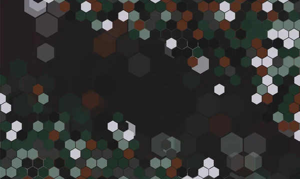 Antécédents Exagérés Fond Abstrait Motif Hexagonal Illustration Vectorielle — Image vectorielle