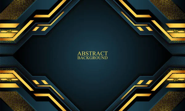 Moderne Abstrait Fond Technologie Sombre Illustration Vectorielle — Image vectorielle