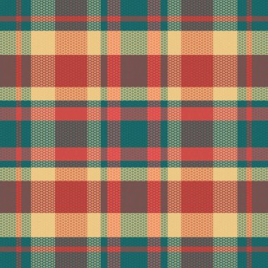 Tartan Ekose desenli. Ekoseyi kontrol et. Vektör İllüstrasyonu.