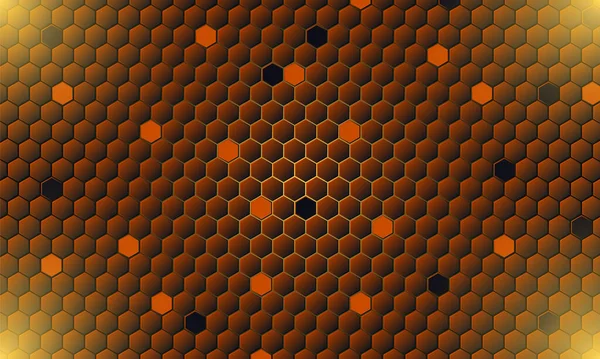 Honingraat Achtergrond Zeshoekige Achtergrond — Stockvector