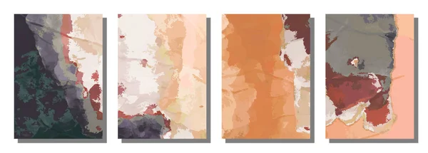 Abstrakte Aquarell Pinsel Hintergrund Hintergrund Setzen Vektor Illustrationsdesign — Stockvektor