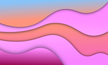 Dalgalı arka plan. Soyut arkaplan. Vektör illüstrasyonu.