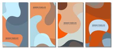 Soyut dalgalı set arka planı. Kış renginde dizayn. Vektör illüstrasyon tasarımı.