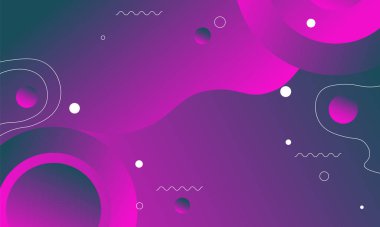 Dalgalı ve yuvarlak şekilli kademe mavisi. Vektör illüstrasyonu.