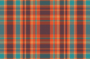 Tartan ya da ekose renkli desen. Vektör illüstrasyonu.