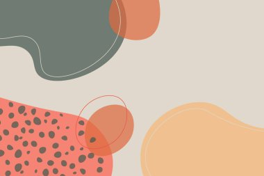 El çizimi organik arka plan. Vektör illüstrasyonu.