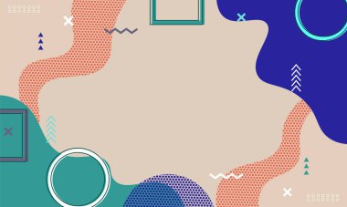 Memphis tarzı bir geçmişi var. Güzel geçmişiniz için şablon.