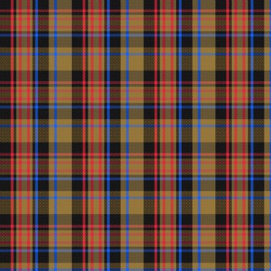 Tartan desenli, desenli ve yaz renginde. Vektör illüstrasyonu.